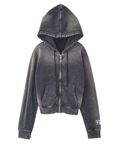 MESSAGE AND FACE FADED ZIP UP SWEAT HOODIE – calif（カリフ）公式サイト