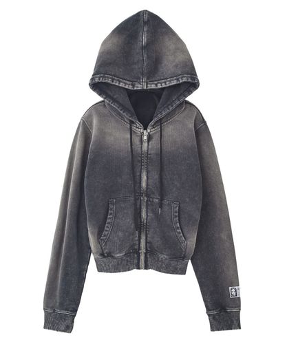 FACE PIGMENT DYED ZIP UP SWEAT HOODIE – calif（カリフ）公式サイト