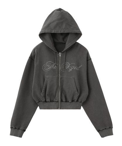 【X-girl 】FACE PIGMENT DYED ZIP UP SWEAT FACE PIGMENT DYED ZIP UP SWEAT HOODIE – calif（カリフ）公式サイト