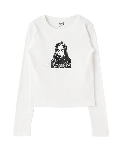 BABYL LA公演限定Tシャツ KAxWxAxIxI XLサイズ X-girl（エックスガール）の「FACE RAGLAN BABY TEE（Tシャツ