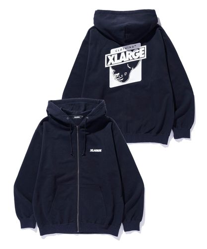 ALLOVER LOGO ZIP HOODED SWEATSHIRT – calif（カリフ）公式サイト