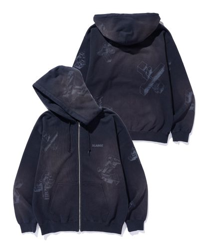 ALLOVER LOGO ZIP HOODED SWEATSHIRT – calif（カリフ）公式サイト