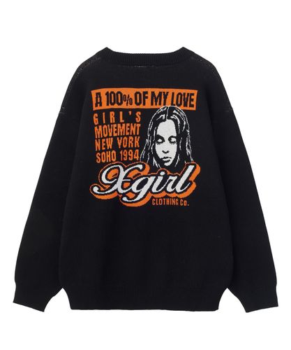 X-girl / FACE JACQUARD KNIT CARDIGAN – calif（カリフ）公式サイト