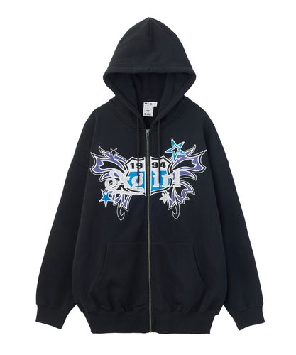 MIX LOGO & FACE FADED ZIP UP SWEAT HOODIE – calif（カリフ）公式サイト