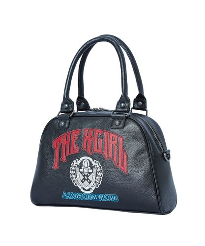 X-girl / OVAL LOGO CLASP FAUX LEATHER SHOULDER BAG – calif（カリフ