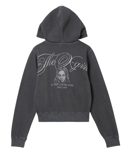 X-girl / FACE PIGMENT DYED ZIP UP SWEAT HOODIE – calif（カリフ