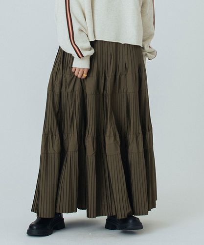 NEEDLES プリーズスカート NEEDLES / ニードルズ Pleated Track Skirt-Poly Smooth（その他