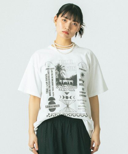 ROSE BUD / OKIRAKU×ROSEBUD/LACE SLEEVE GRAPHIC TOP – calif（カリフ