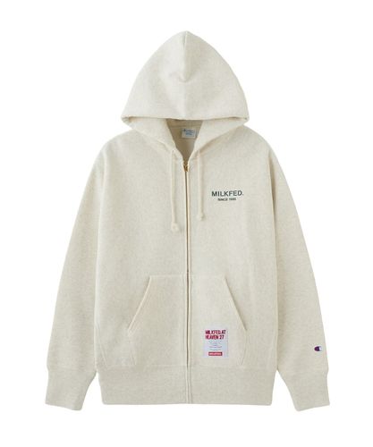MILKFED.×M!LK Sweat Off White MILKFED.ⅹCHAMPION SWEAT HOODIE – calif（カリフ）公式サイト