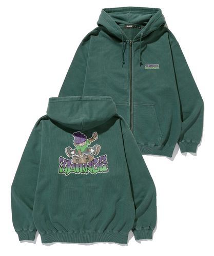 ALLOVER LOGO ZIP HOODED SWEATSHIRT – calif（カリフ）公式サイト