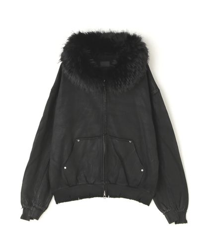 SUPPLIER/サプライヤー/Fire Tribal Leather Patch Zip Hoodie | L.H.P