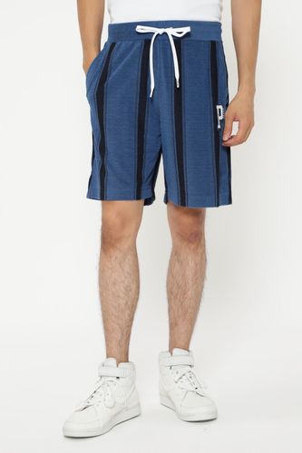 ストレッチサッカージャガードショートパンツ ＜BIGボーダー柄