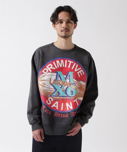 SAINT MICHAEL/セントマイケル/KLF CREW NEECK KNIT/KLF/BLACK | ROYAL