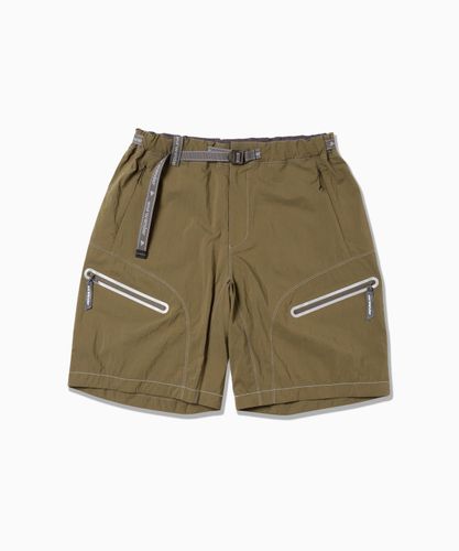 printed nylon short pants | and wander（アンドワンダー） ｜【公式