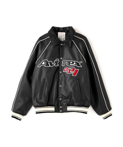VARISTY LEATHER ”GOALERS” VINTAGE BLACK | AVIREX（アヴィレックス