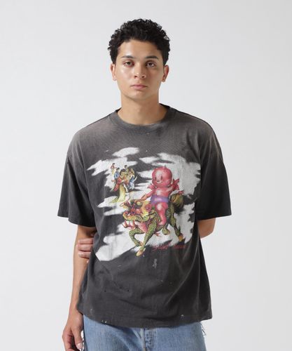 SAINT MICHAEL/セントマイケル/SS TEE / PSYCHOTIC SNT /BLACK | ROYAL