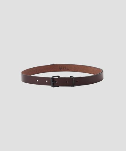 新品　MARGARET HOWELL レザー　牛革　ベルトブラウン　茶色　② OILED LEATHER NARROW BELT | MARGARET HOWELL（マーガレット
