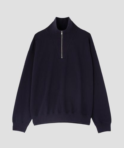 Y / ORGANIC COTTON BLEND HEAVY WEIGHT FLEECE HALF ZIP | YLÈVE