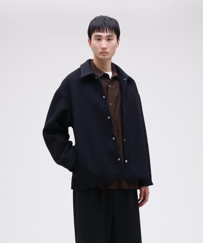 LEMAIRE / WORKWEAR OVERSHIRT WITH LEATHER COLLAR | THE LIBRARY（ザ