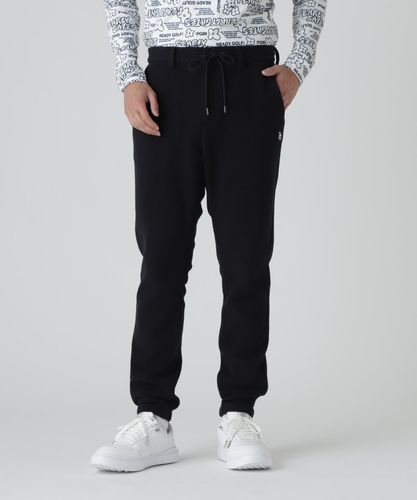 極美品 PGG パーリーゲイツ テーパードニットパンツ 高機能ポリ L PGG】【直営店舗&公式オンライン限定】ジャガードポリエステルヤーンmm