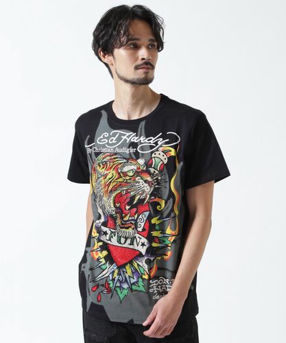 Ed Hardy/エド ハーディー/EBKST SS TEE_CHRIST | ROYAL FLASH