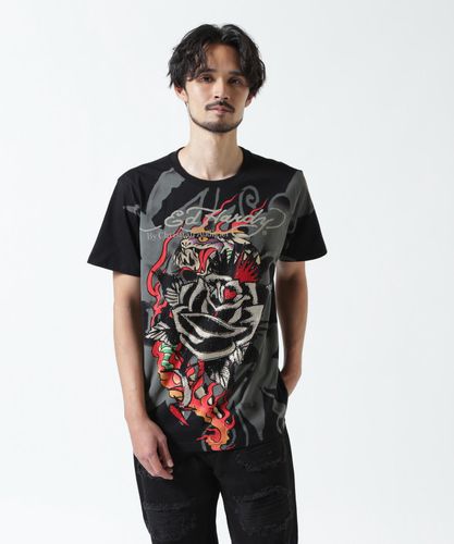SAINT MICHAEL/セントマイケル/PE_SS TEE/SNT ENEMY/BLACK | ROYAL
