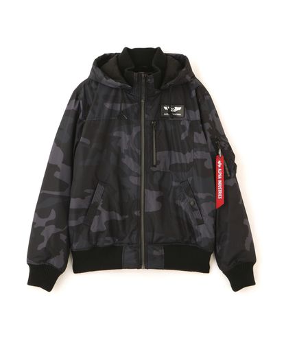 MA-1 ZIPPERED PRINT FLIGHT JACKET | Alpha Industries（アルファ