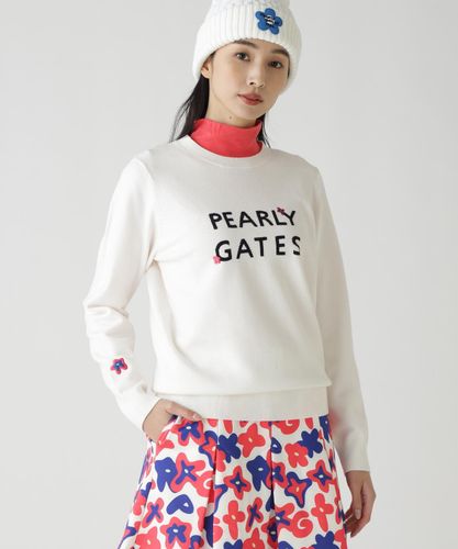 PEARLYGATES×Pokémon] ポケモン 千鳥柄12Gジャガードニットプル