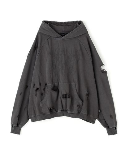 SUPPLIER/サプライヤー/Fire Tribal Leather Patch Zip Hoodie | L.H.P