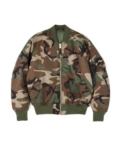 MA-1 ZIPPERED PRINT FLIGHT JACKET | Alpha Industries（アルファ