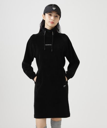 トリコットメッシュ半袖モックネックワンピース (WOMENS) | MASTER