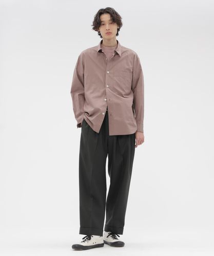 HAIRLINE STRIPE COTTON TROUSERS | MARGARET HOWELL（マーガレット