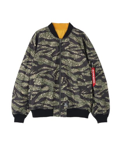 MA-1 ZIPPERED PRINT FLIGHT JACKET | Alpha Industries（アルファ