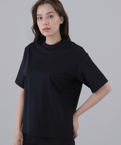 吸水速乾】サッカーストライプ半袖ハイネックカットソー (WOMENS) | St