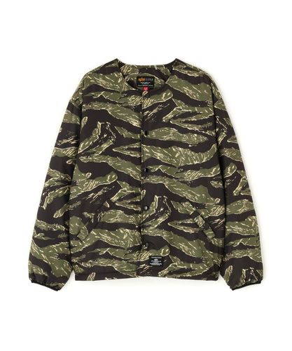 MA-1 ZIPPERED PRINT FLIGHT JACKET | Alpha Industries（アルファ