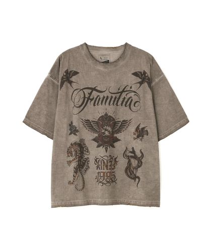 DankeSchon/ダンケシェーン/SPRAY BURN LOGO TEE | L.H.P