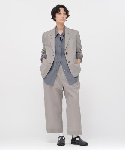 STIFF COTTON TWILL TROUSERS | MARGARET HOWELL（マーガレット