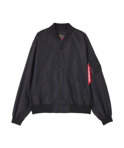 アルファ 18AW インジェクター フライトジャケット ナイロン 黒 L ALPHA LETTERMAN JACKET | Alpha Industries（アルファ