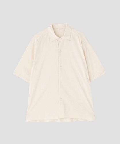 STUDIO NICHOLSON / COTTON SILK STRIPE SHORT SLEEVE SHIRT | THE