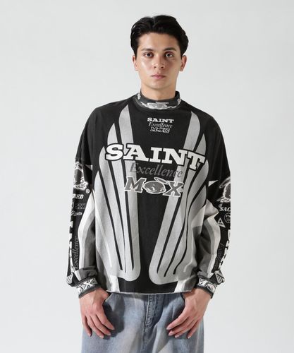 SAINT MICHAEL/セントマイケル/FG_LS TEE / SNT OF GOD / BLACK