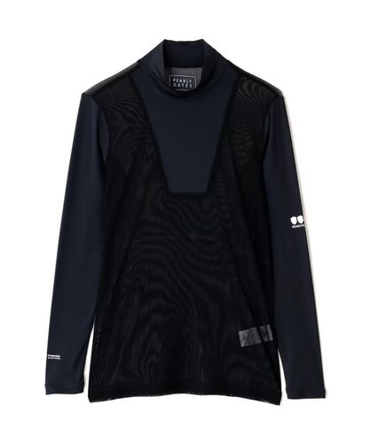PG BODY】N/パワーネット×Peベア天竺長袖Uネックカットソー | PEARLY