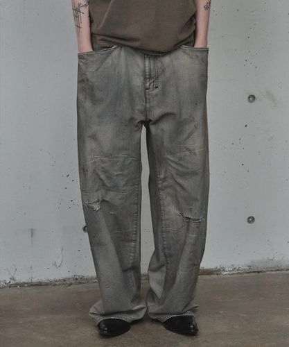 サイズ3 ANCELLM CHINO WIDE SLACKS ブラック CHINO WIDE SLACKS(BLACK