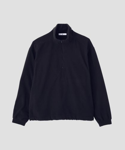 Y / ORGANIC COTTON BLEND HEAVY WEIGHT FLEECE HALF ZIP | YLÈVE