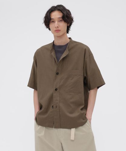 WASHED DRY COTTON LINEN SHIRT | MARGARET HOWELL（マーガレット