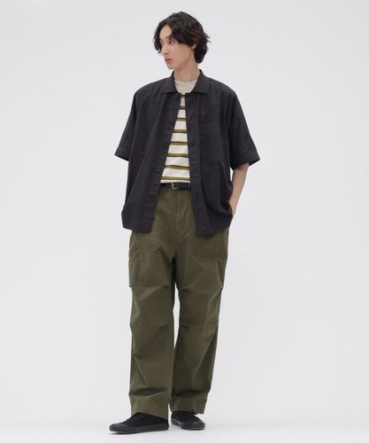 BELGIAN LINEN COTTON PLAINWEAVE TROUSERS | MARGARET HOWELL