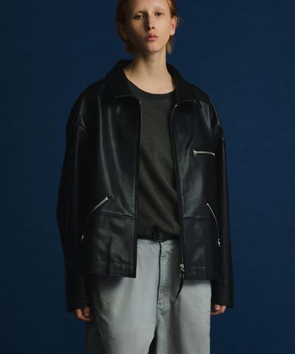 ANCELLM/アンセルム/GEEP LEATHER JACKET/ANC-JK84-B | GARDEN
