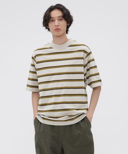 COTTON LINEN MULTI STRIPE JERSEY TOP | MARGARET HOWELL