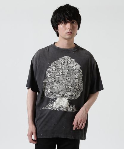 SAINT MICHAEL/セントマイケル/PE_SS TEE/SNT ENEMY/BLACK | ROYAL
