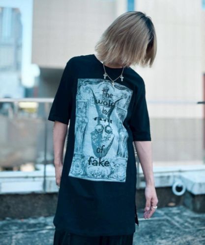 SAINT MICHAEL/セントマイケル/SS TEE / PSYCHOTIC SNT /BLACK | ROYAL