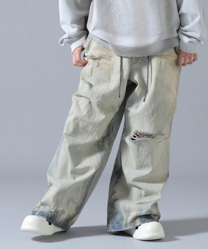 SAINT MICHAEL/セントマイケル/PAINTER PANTS/DAMAGE/BLUE | ROYAL